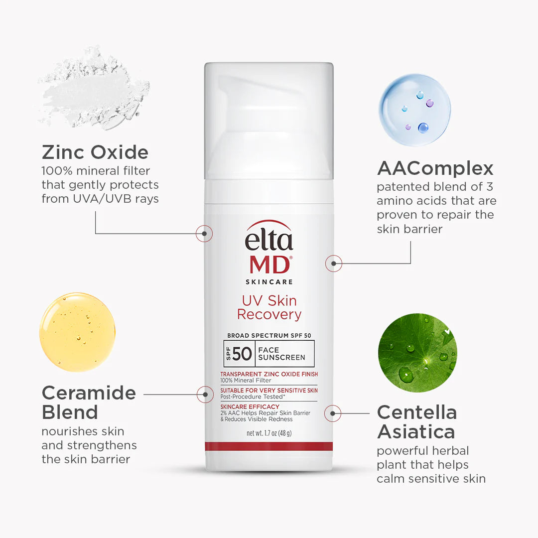 EltaMD UV Skin Recovery Broad Spectrum SPF 50 Face Sunscreen